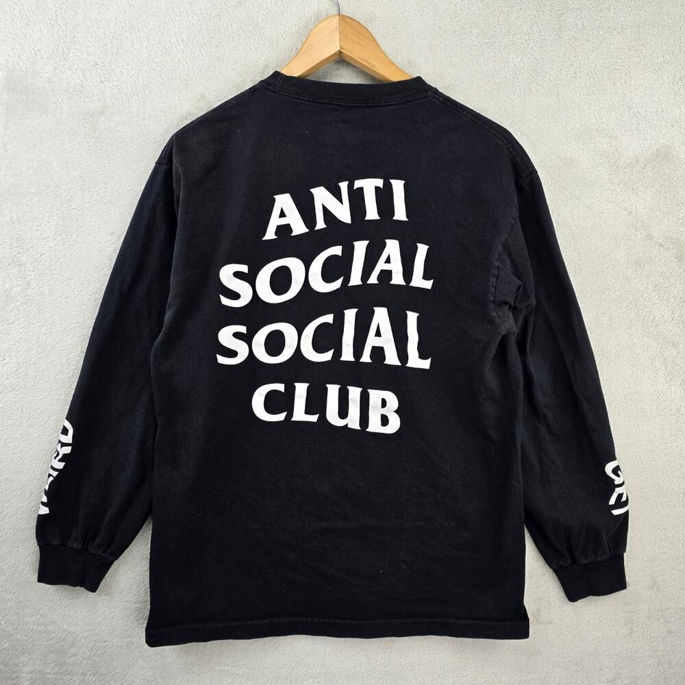 Anti Social Social Club Get Weird Long Sleeve Shirt Mens Medium Black Streetwear